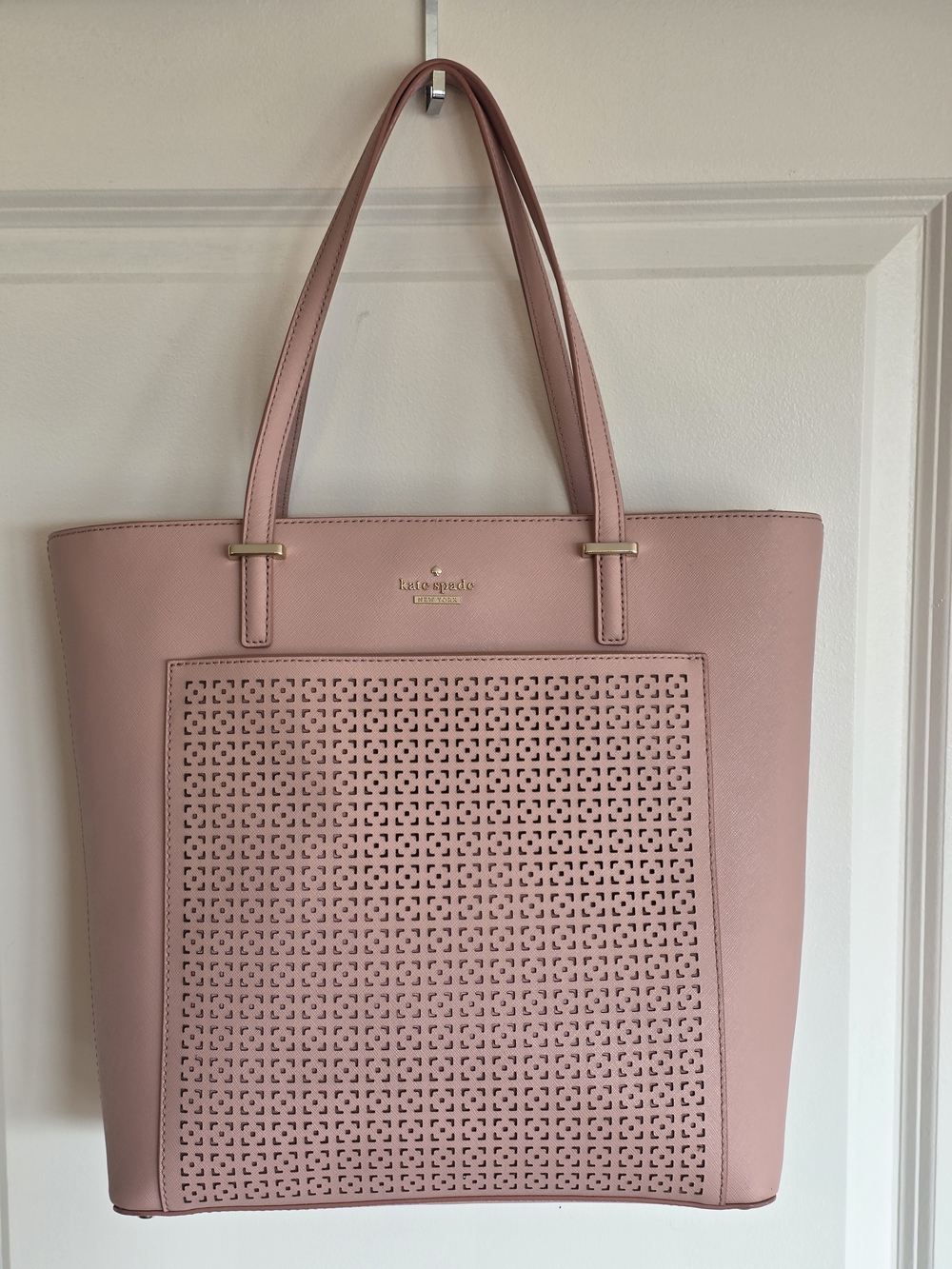kate spade Pink Perforated Tote Bag + Wallet - Picture 12 of 12